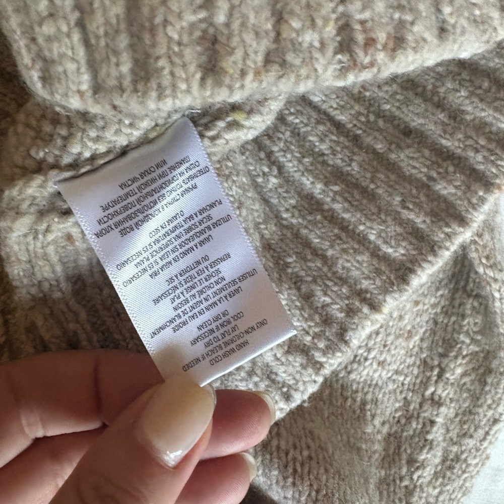 Re/Done Cream Crew Neck Sweater - Picture 4 of 5